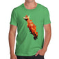 Men's Watercolour Pixel Red Squirrel T-Shirt