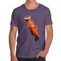 Men's Watercolour Pixel Red Squirrel T-Shirt