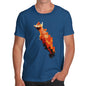 Men's Watercolour Pixel Red Squirrel T-Shirt