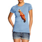 Women's Watercolour Pixel Red Squirrel T-Shirt