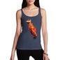 Women's Watercolour Pixel Red Squirrel Tank Top