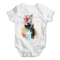 Watercolour Pixel Tiger Baby Grow Bodysuit