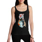 Women's Watercolour Pixel Tiger Tank Top