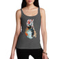 Women's Watercolour Pixel Tiger Tank Top