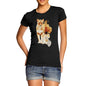 Women's Watercolour Pixel Lion T-Shirt