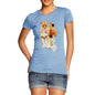 Women's Watercolour Pixel Lion T-Shirt