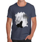 Men's Watercolour Pixel Wolf Moon T-Shirt