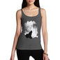 Women's Watercolour Pixel Wolf Moon Tank Top