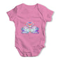 Watercolour Rainbow Swans Baby Grow Bodysuit