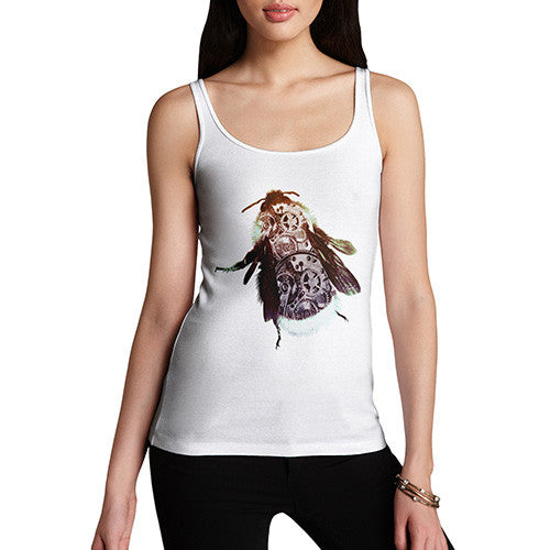 Women's Clockwork Steampunk Bumblebee Tank Top