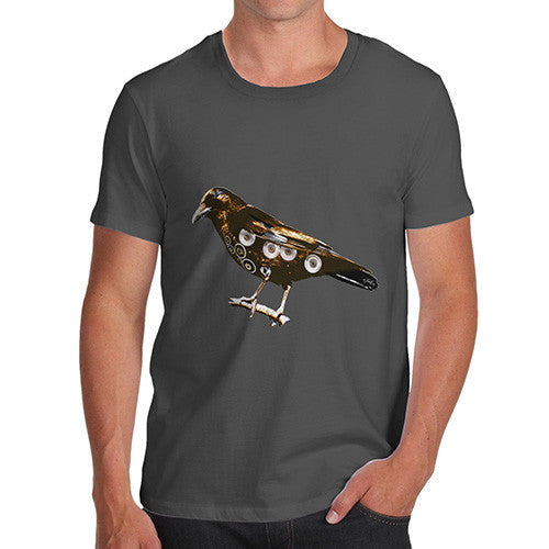 Men's Clockwork Steampunk Crow T-Shirt