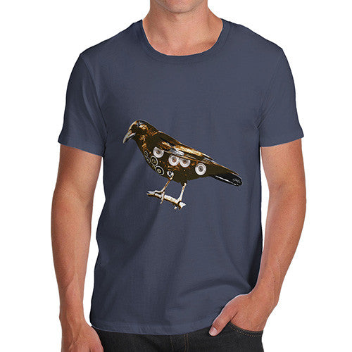 Men's Clockwork Steampunk Crow T-Shirt