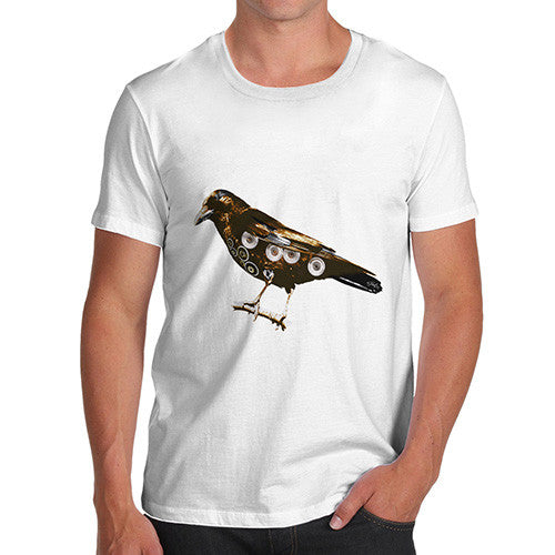 Men's Clockwork Steampunk Crow T-Shirt