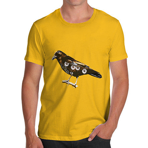 Men's Clockwork Steampunk Crow T-Shirt