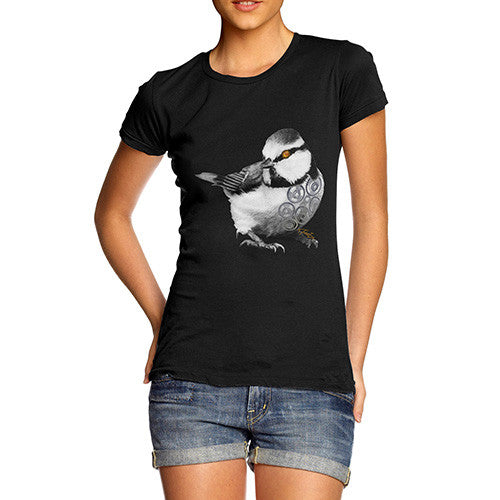 Women's Clockwork Steampunk Bird T-Shirt