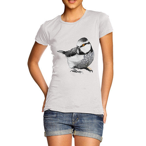 Women's Clockwork Steampunk Bird T-Shirt