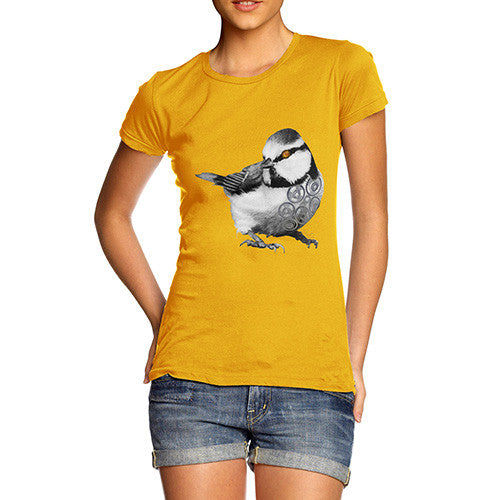 Women's Clockwork Steampunk Bird T-Shirt