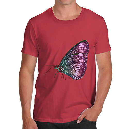 Men's Clockwork Steampunk Butterfly T-Shirt