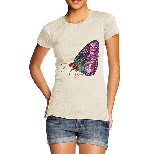 Women's Clockwork Steampunk Butterfly T-Shirt