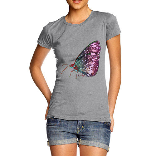 Women's Clockwork Steampunk Butterfly T-Shirt