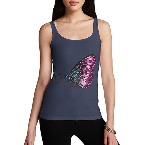 Women's Clockwork Steampunk Butterfly Tank Top