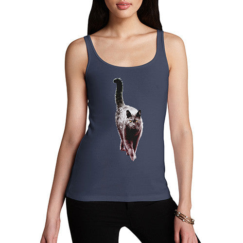 Women's Clockwork Cat Tank Top