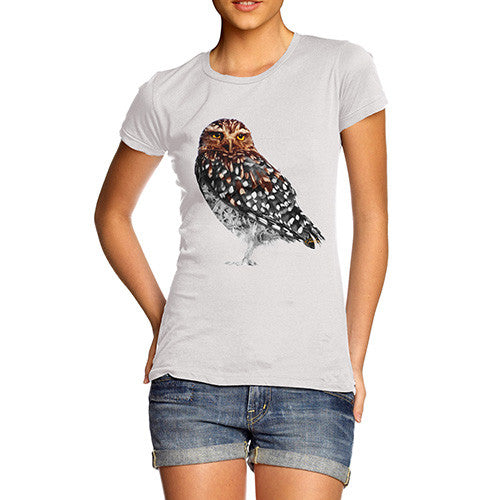 Women's Clockwork Mechanical Owl T-Shirt