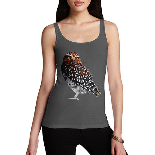 Women's Clockwork Mechanical Owl Tank Top