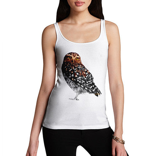 Women's Clockwork Mechanical Owl Tank Top