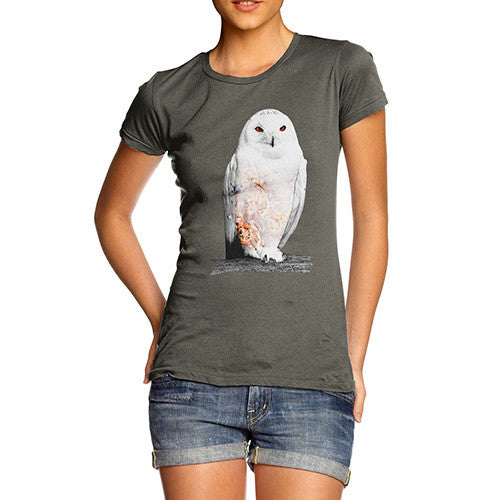 Women's Clockwork Snowy Owl T-Shirt