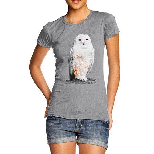 Women's Clockwork Snowy Owl T-Shirt