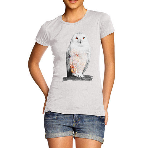 Women's Clockwork Snowy Owl T-Shirt