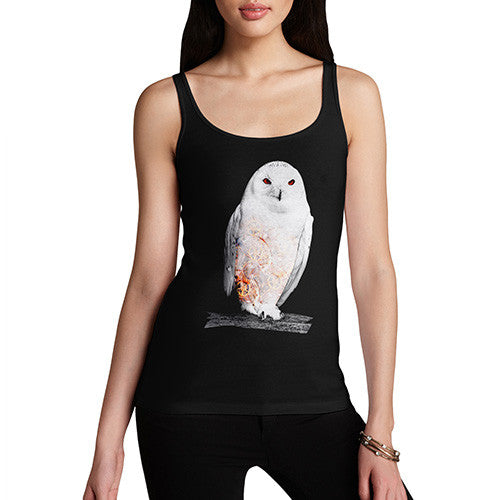 Women's Clockwork Snowy Owl Tank Top