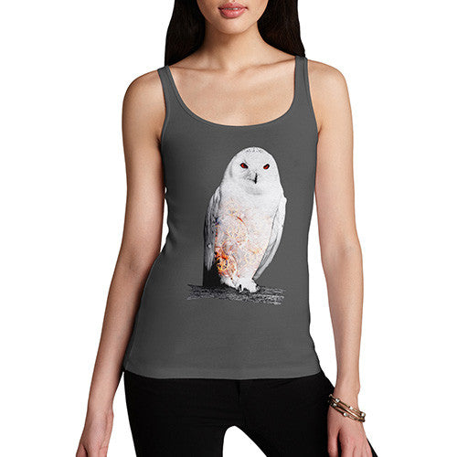 Women's Clockwork Snowy Owl Tank Top