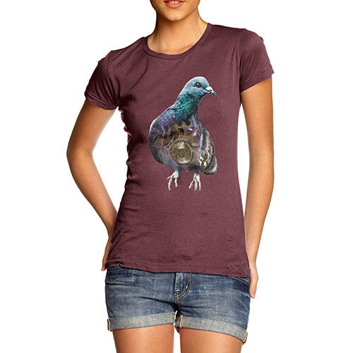 Women's Clockwork Pigeon T-Shirt