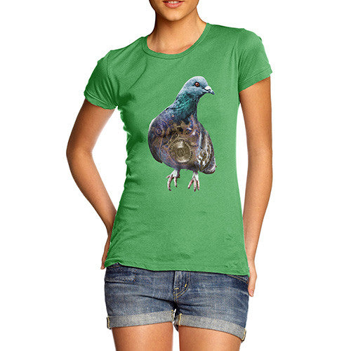 Women's Clockwork Pigeon T-Shirt