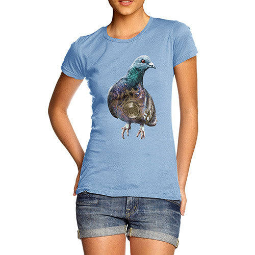 Women's Clockwork Pigeon T-Shirt