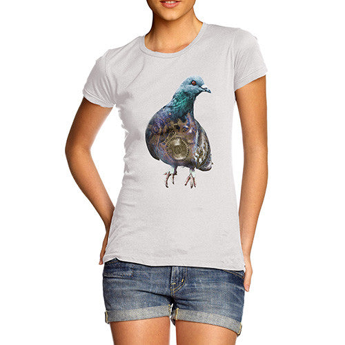 Women's Clockwork Pigeon T-Shirt