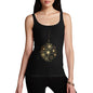 Women's Golden Snowflake Bauble Tank Top