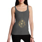 Women's Golden Snowflake Bauble Tank Top