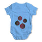 Purple Christmas Baubles Baby Grow Bodysuit