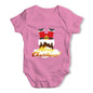 Funny Santa Down The Chimney Baby Grow Bodysuit