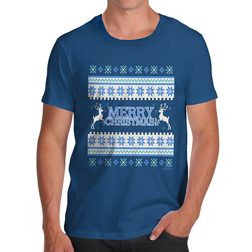 Men's Merry Christmas Knitted Jumper T-Shirt