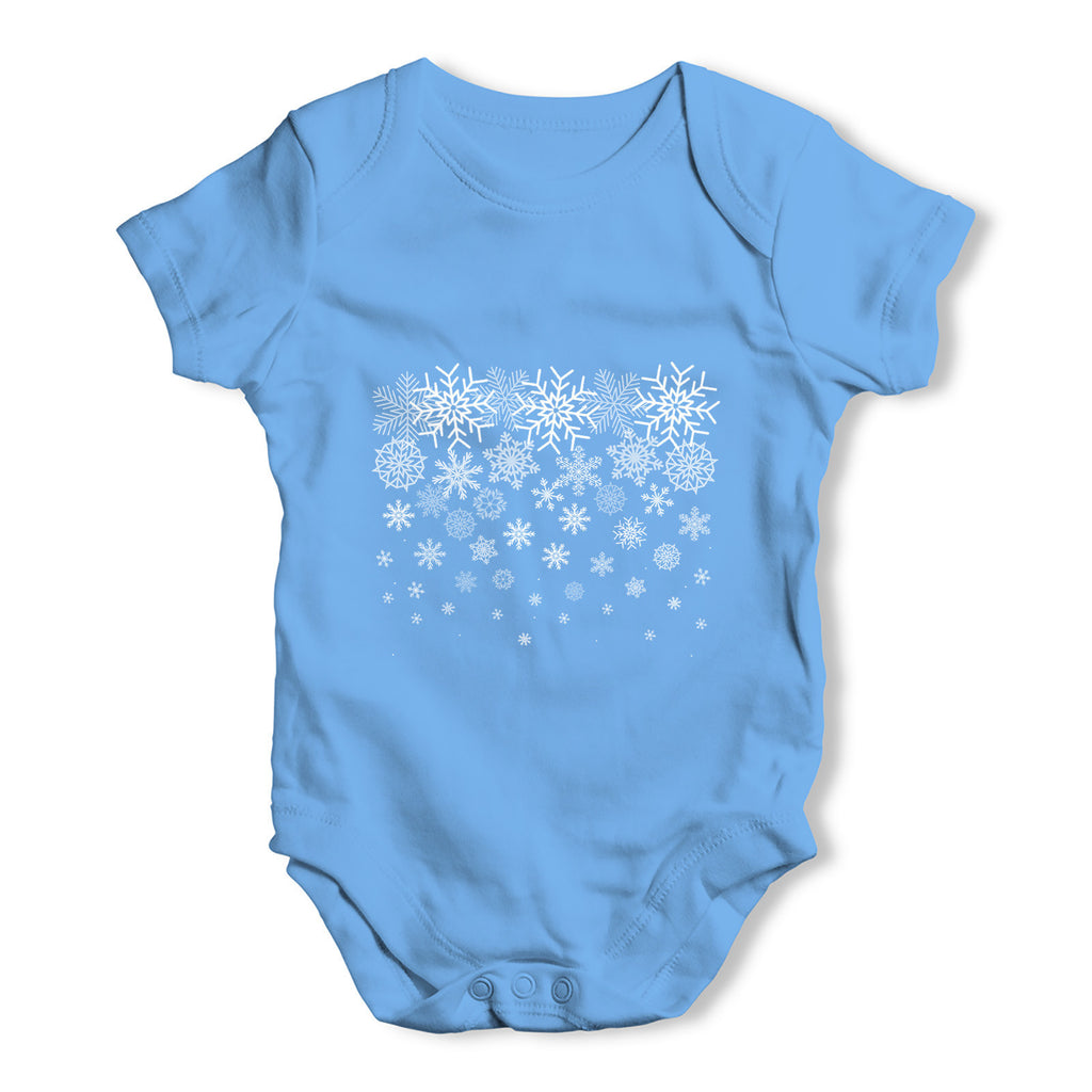 Winter Magic Snowflakes Baby Grow Bodysuit