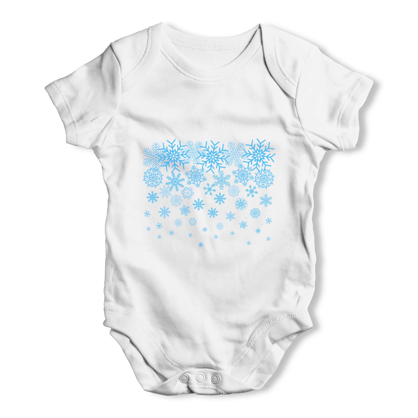 Winter Magic Snowflakes Baby Grow Bodysuit