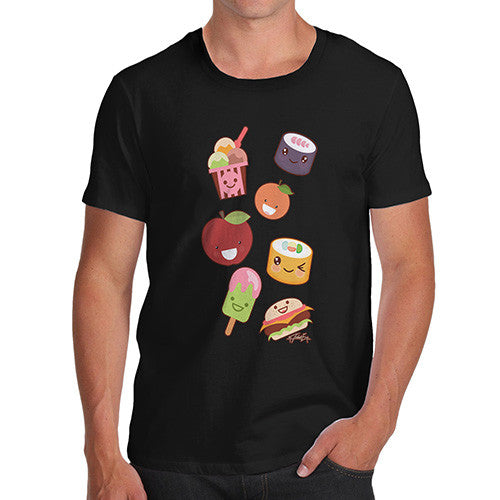 Men's Kawaii Japanese Sweets & Treats Emoji T-Shirt