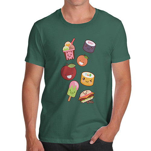 Men's Kawaii Japanese Sweets & Treats Emoji T-Shirt