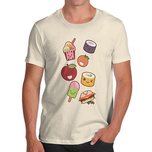 Men's Kawaii Japanese Sweets & Treats Emoji T-Shirt