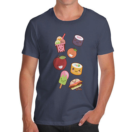 Men's Kawaii Japanese Sweets & Treats Emoji T-Shirt