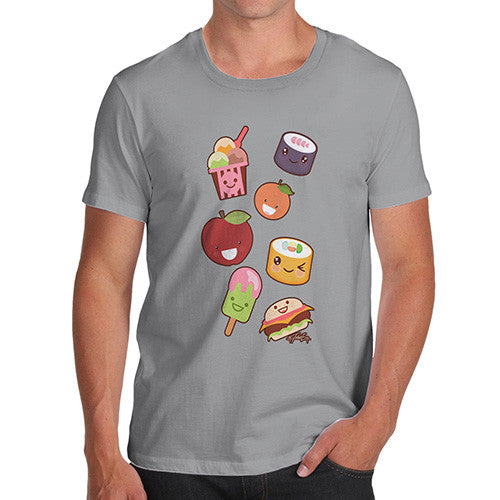 Men's Kawaii Japanese Sweets & Treats Emoji T-Shirt